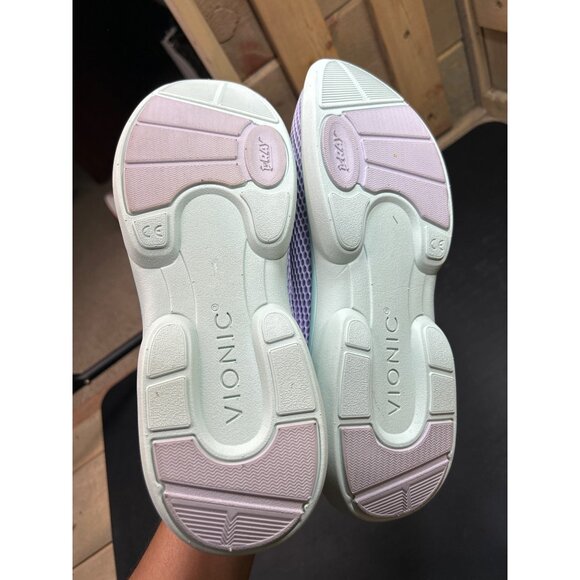 Vionic Zeta Womens Slip-On Sneakers Size 10 Lavender Mesh & Mint Green - Picture 7 of 7